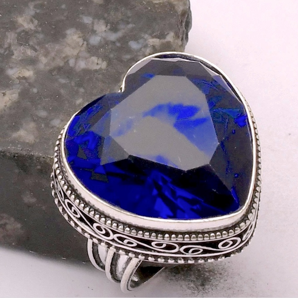 Tanzanite Heart Ring